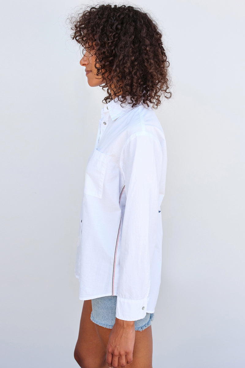 Sundry LeSoleil Button Down in White