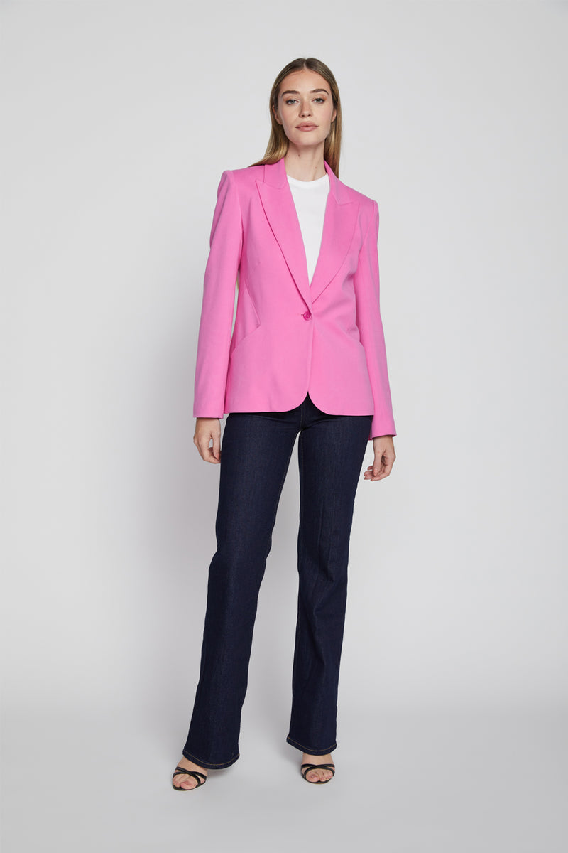 Bailey 44 Zoey Ponte Jacket in Dahlia Pink-full view front