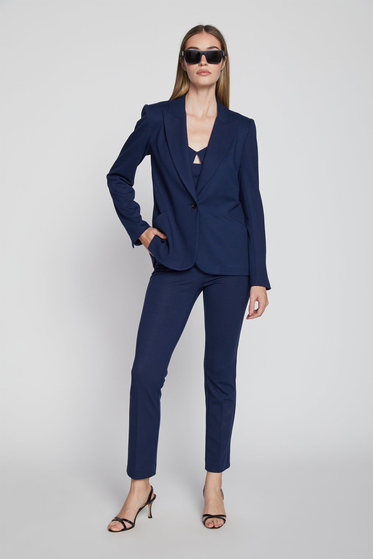 Bailey 44 Lace Dracula Stretch Velvet Blazer - Black main image 1