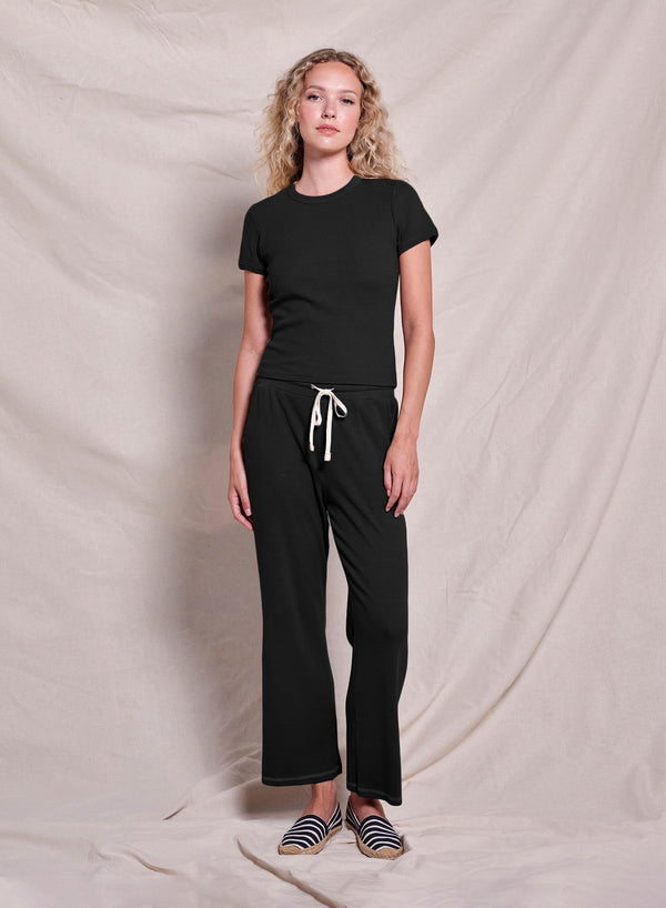 Sundry Shrunken Tee in Black