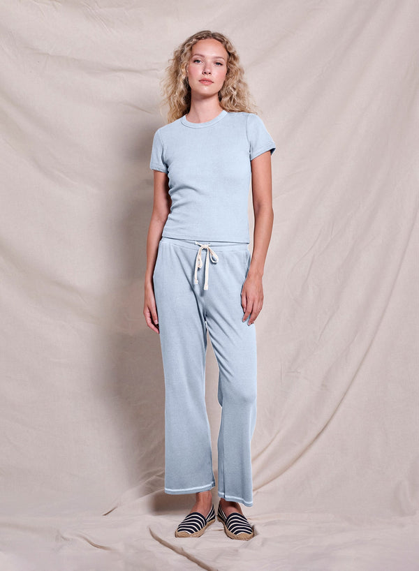 Sundry Shrunken Tee in Chambray