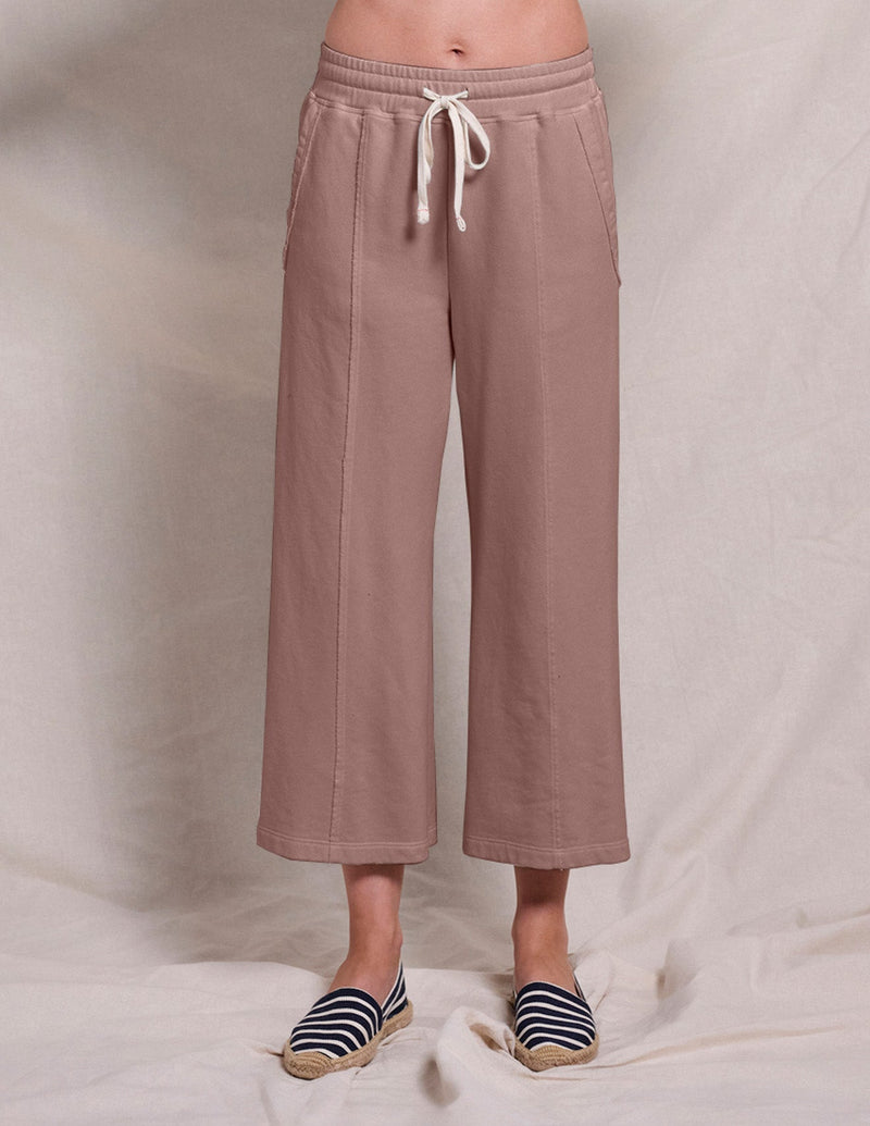 Sundry Raw Seamed Lounge Pant in Taupe