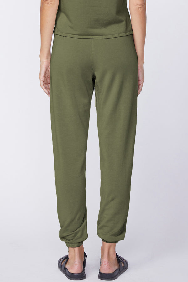 Stateside Softest Fleece Sweatpant With Pockets in Seaweed