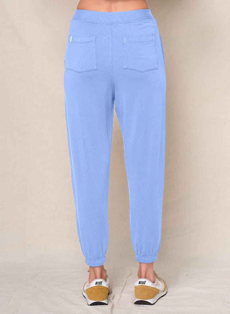 Softest Fleece Sweatpants With Pockets in Blue Topaz