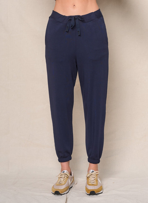Softest Fleece Sweatpants With Pockets in New Navy