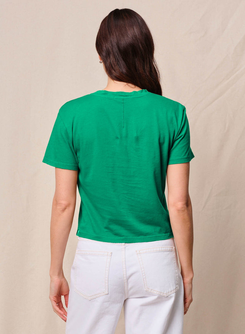 Cloud Jersey Short Sleeve Crew in Kelly Green