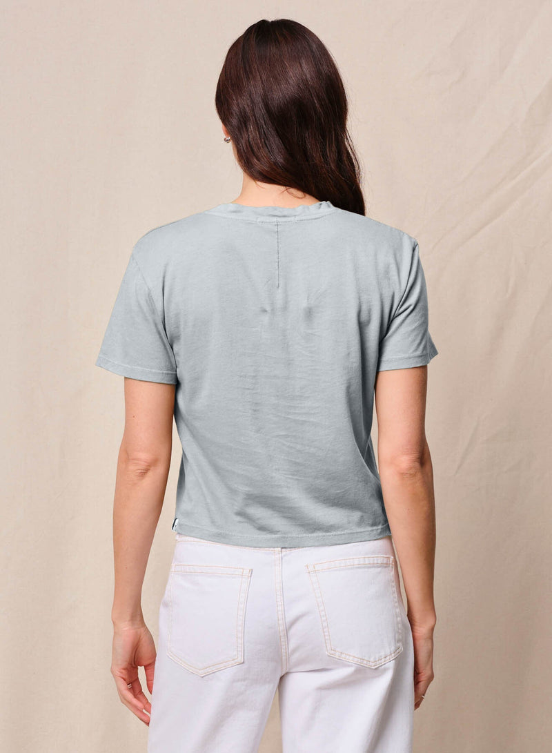 Cloud Jersey Short Sleeve Crew in Sea Glass