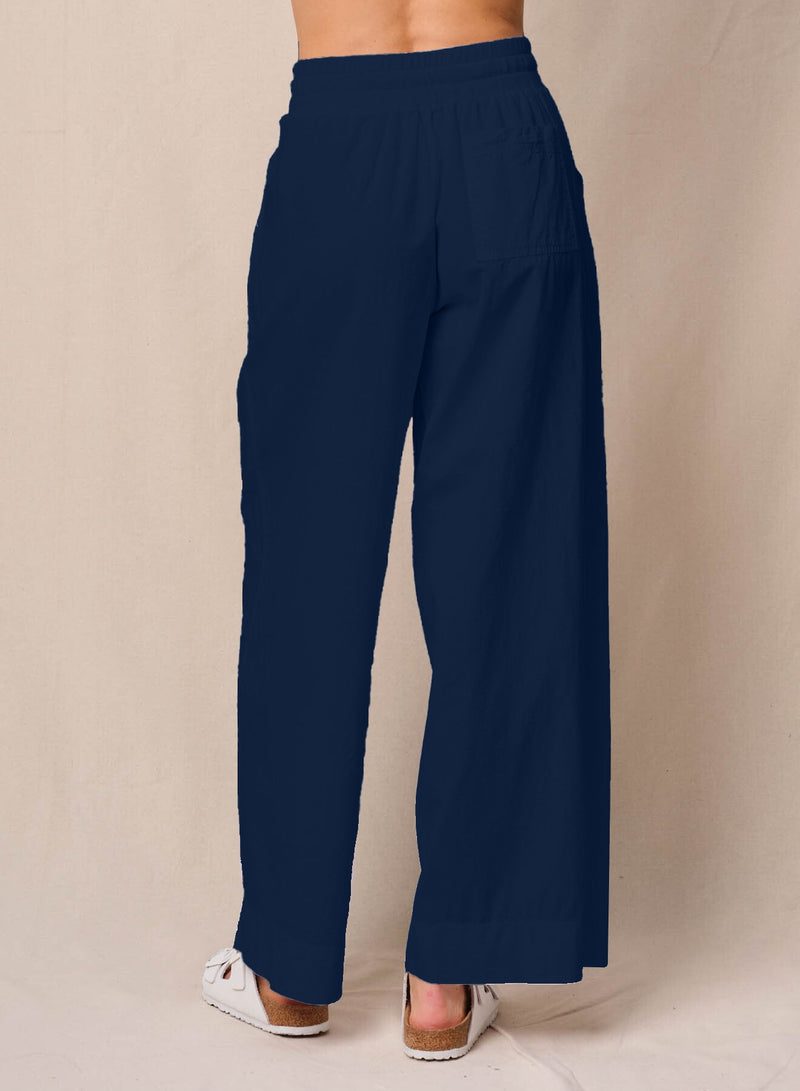 Voile Trouser in New Navy