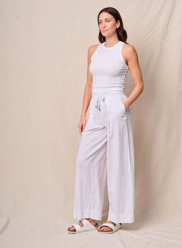 Voile Trouser in White