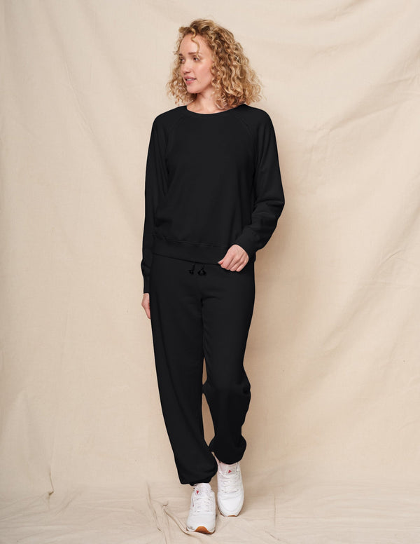 Sundry Raglan Sweatshirt in Black