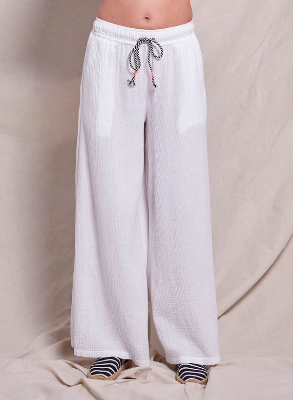 Sundry Wide Leg Pant in Optic White