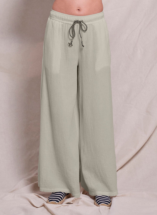 Sundry Wide Leg Pant in Olive Oil