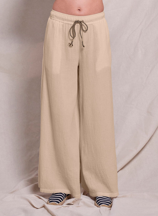 Sundry Wide Leg Pant in Taupe