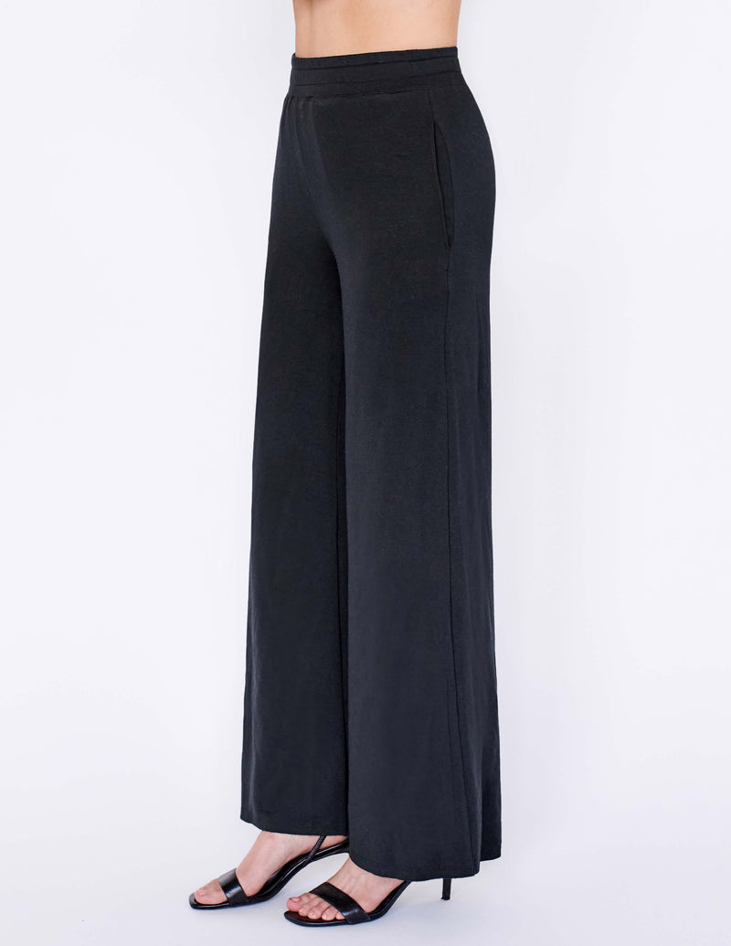 Sundry Wide Leg Pant in Black