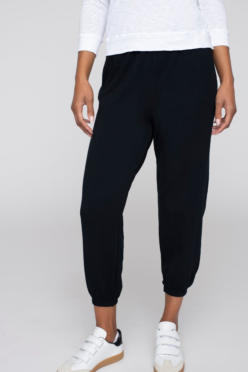 Softest Fleece Sweatpant with Pockets in Black