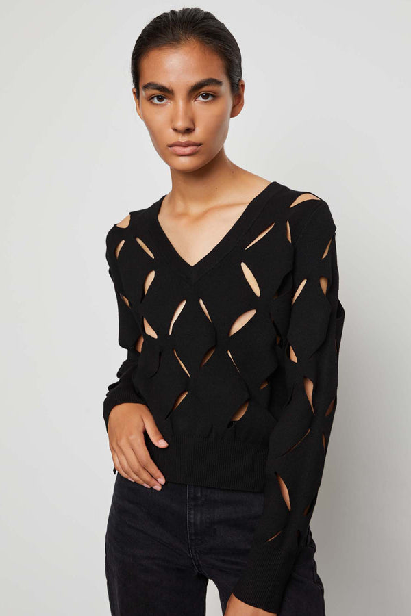 Hadleigh Sweater in Black.