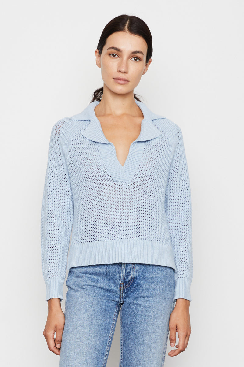 Asa Sweater in Ciel blue - front