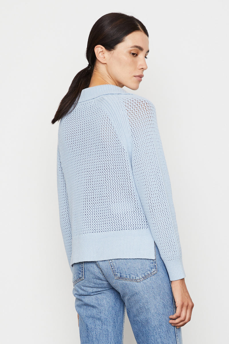 Asa Sweater in Ciel blue - back