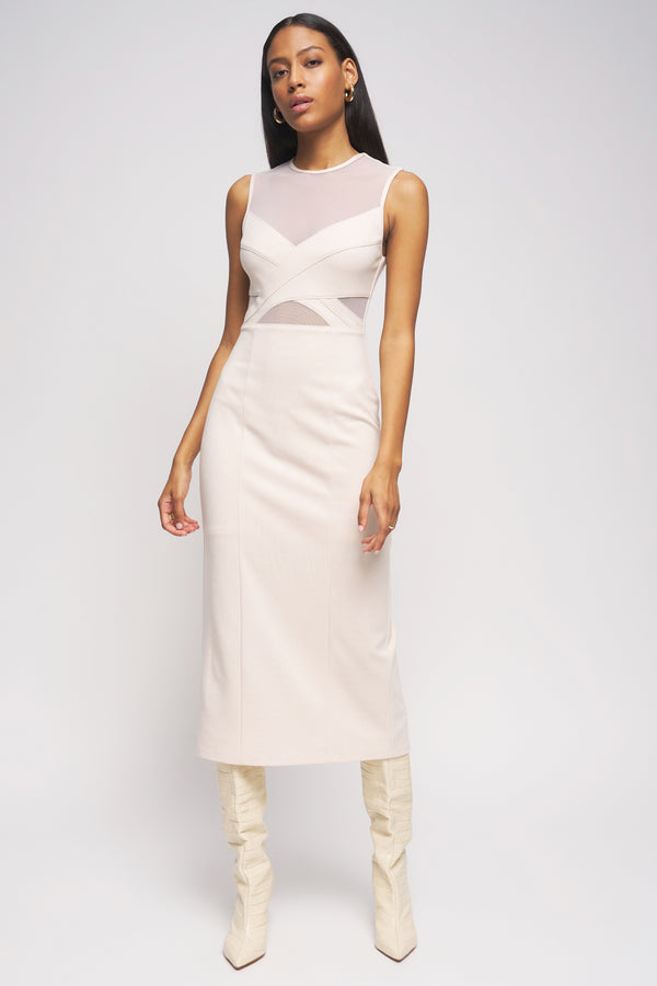 Bailey 44 Amelie Dress in Tapioca - front