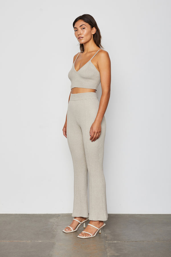 Arlette Sweater Pant in Linen.