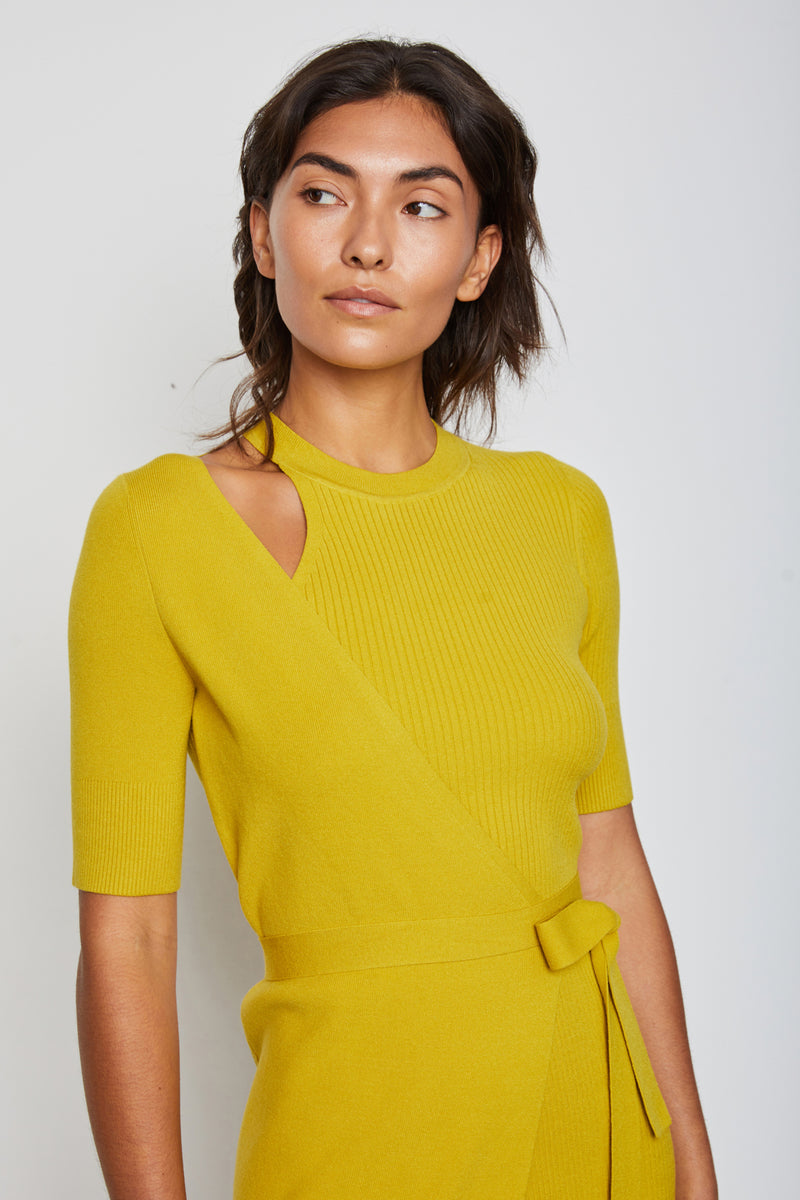 Yana Dress in Lichen.