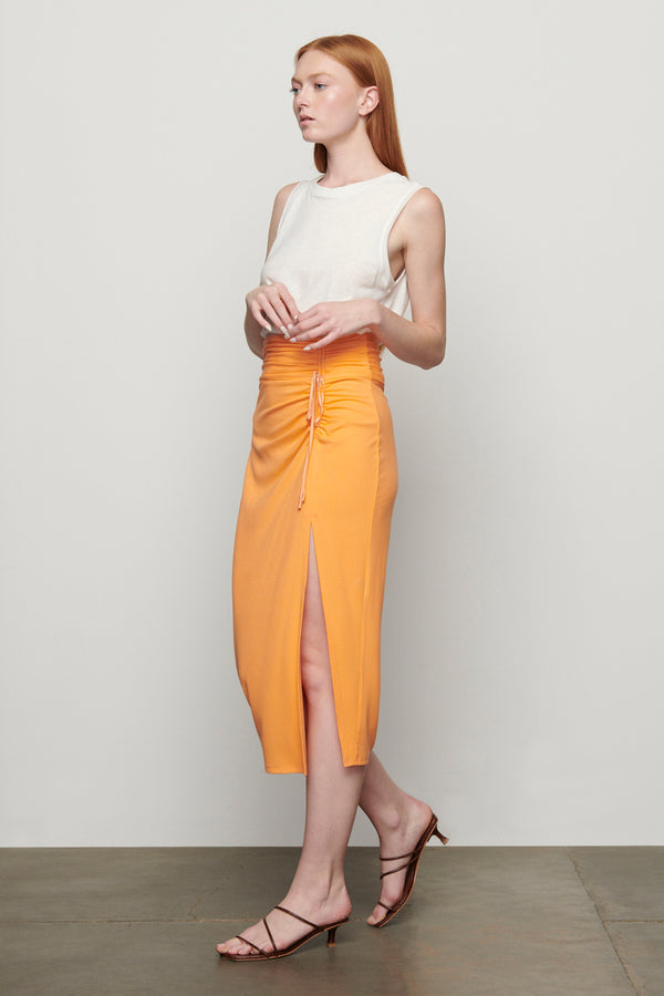 Bailey 44 Hearst Skirt in Cantaloupe - side