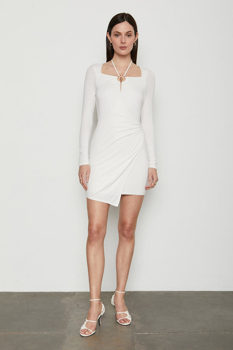 Bailey 44 Burman Dress in To Be Me Crème - front 