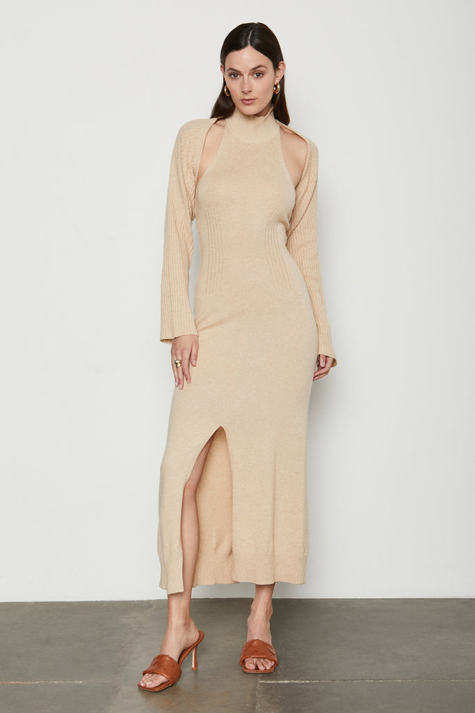 Bailey 44 Cori Knitwear Maxi Dress in Caffe Wisdom Latte Bailey 44