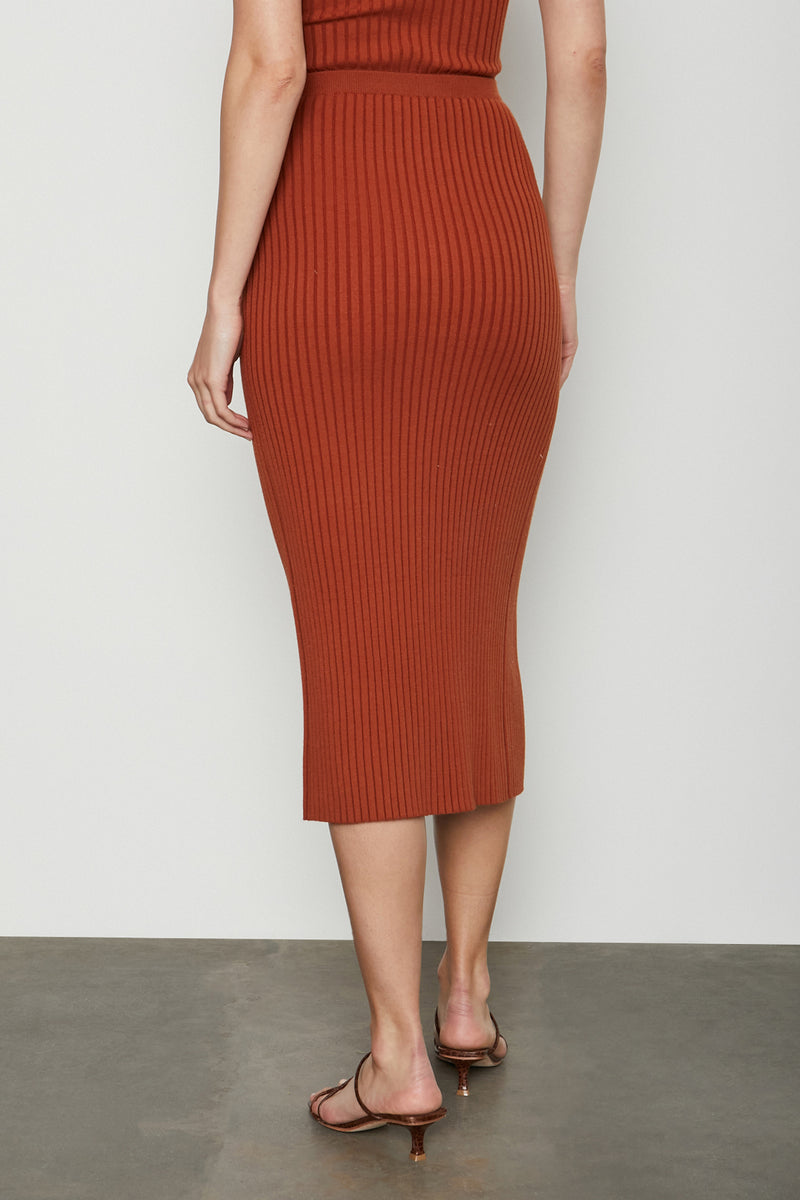 Bailey 44 Bexley Knitwear Midi Skirt in Awake - back