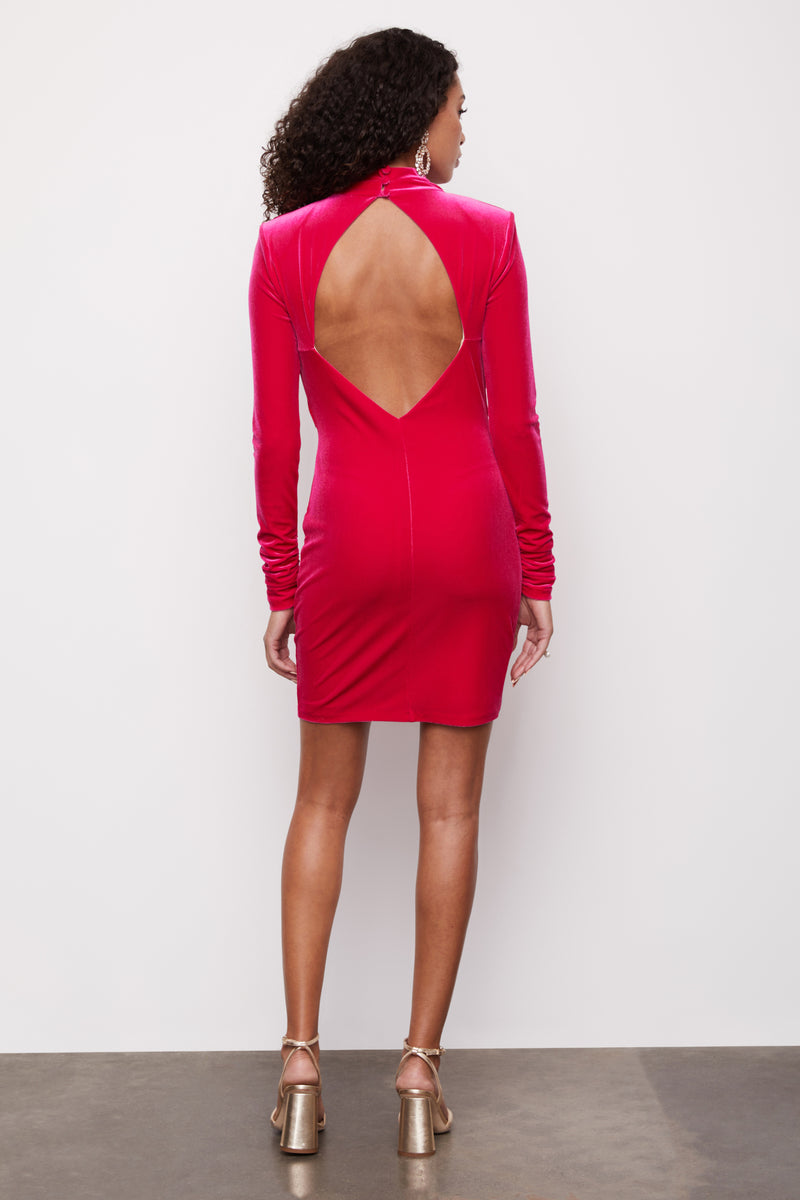 Ladonia Dress in Hot Pink.