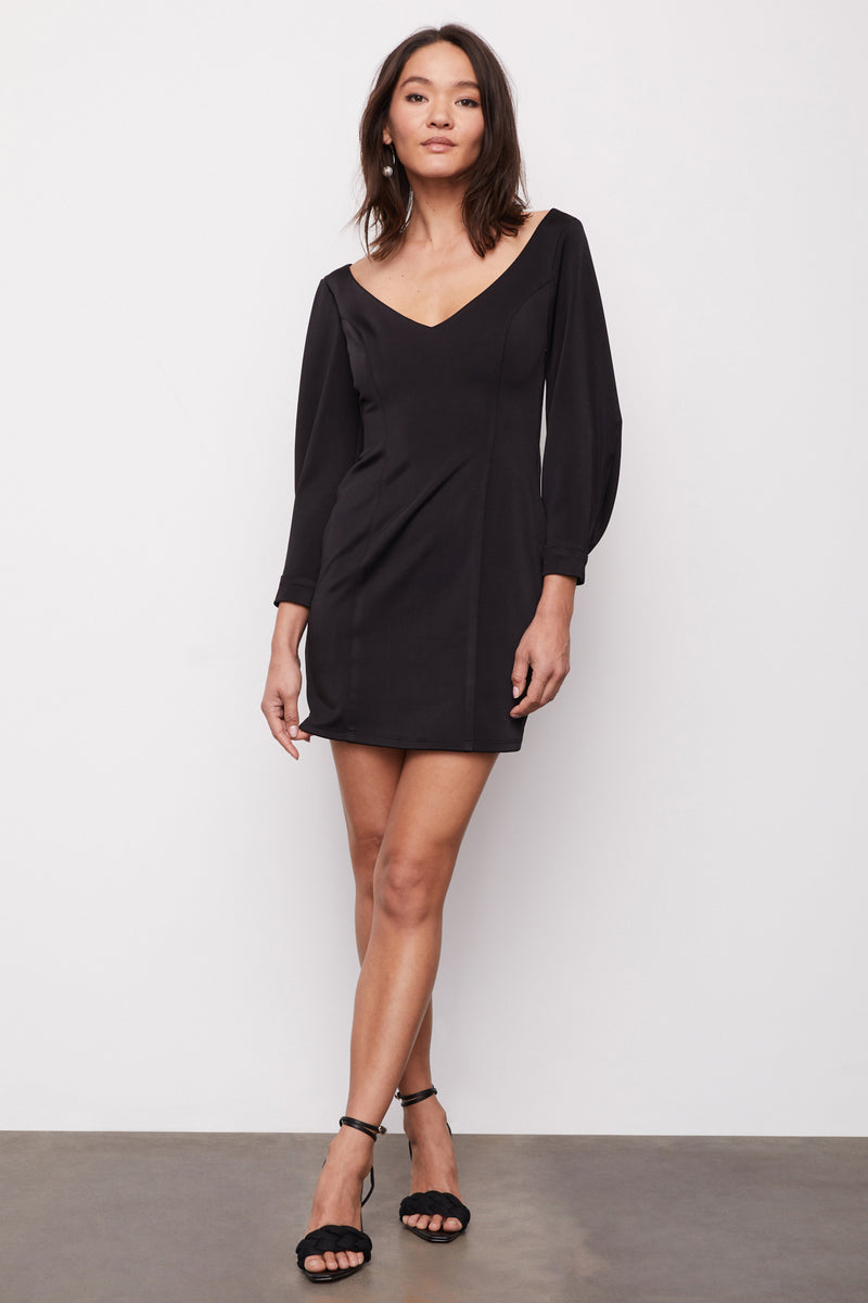 Bailey 44 Lena Dress in Black - front view