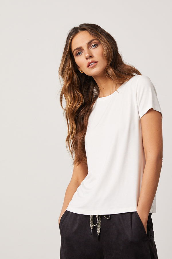 white Evelyn Top - front