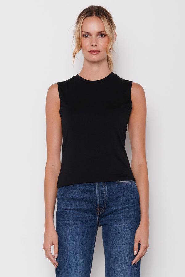 Bailey 44 Lindsay Tank Top in Black - front